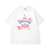 Men T Shirt Vintage Kitten Print Short Sleeve T-shirt Men and Women Ins Couple Vintage