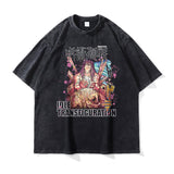 CHOSO T-shirts Hip Hop Vintage Washed Anime