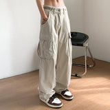 Men Sweatpants Men's Summer Straight Cityboy Handsome Mop Trousers
