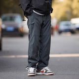 Men Sweatpants Functional Outdoor Men Spring Baggy Straight Trousers