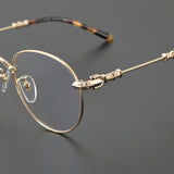 CHH Chrome Hearts Glasses Versatile retro literary round frame myopia glasses frame