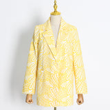 Frankie Shop Hourglass Blazer Autumn Fashion V-neck Long Sleeve Suit Coat