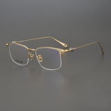 CHH Chrome Hearts Glasses Japanese Refined Versatile Business Square Pure Titanium Ultra Light Glasses Frame