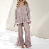 Jungle Print Maxi Dress Fall Fashion Suit Two-Piece Set