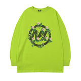 Men Long Sleeve Shirt Autumn Crew Neck Long Sleeve T-shirt Men and Women Street Hip Hop Couple