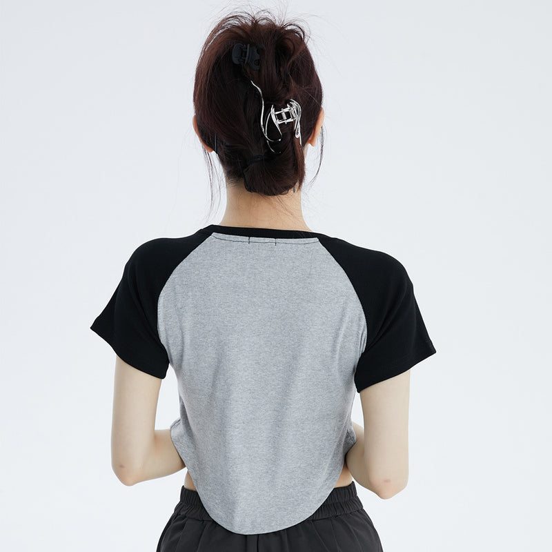 Women T-shirt Short Sleeve T-shirt Girls O-neck Short
