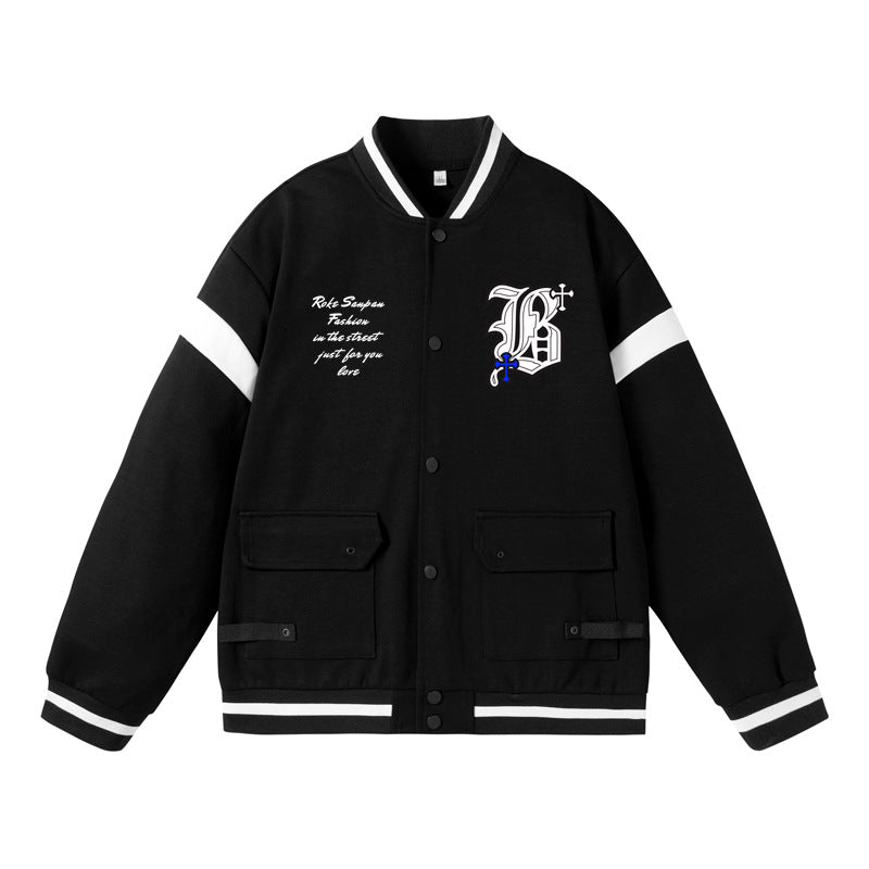 Varsity Jacket Vintage Baseball Uniform Men's Autumn Couple Jacket American Jacket Men