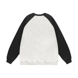 Men Hoodie Cartoon Baby Crocodile round Neck Sweater