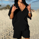 Men Co-Ords Summer Men's Hooded Short Sleeve