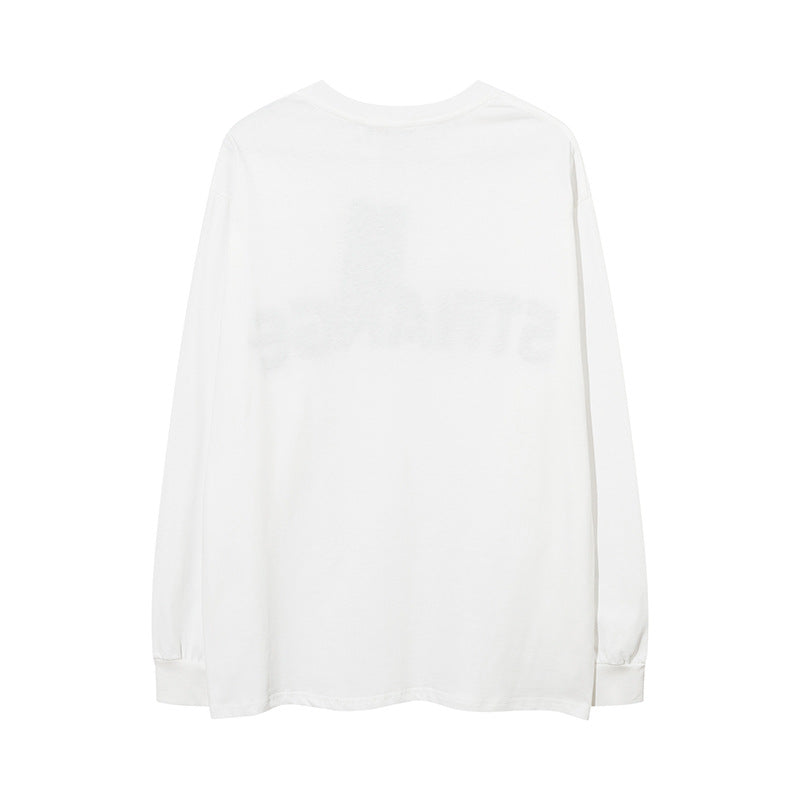 Men Long Sleeve Shirt Towel Embroidered Long Sleeve T-shirt Men and Women Base