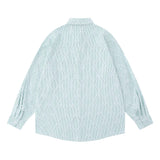 Men Long Sleeved T Shirt Pinstripe Long Sleeve Shirt Men Spring and Autumn Patchwork Shirt Loose Casual