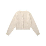 Women Sweater Cardigan Sweater Girls Casual Solid Color Short Spring and Autumn