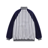 Men Cotton Padded Jacket Coat Baseball Uniform Loose Color Contrast Patchwork Pattern Cotton Coat Jacket Coat Winter Menswear