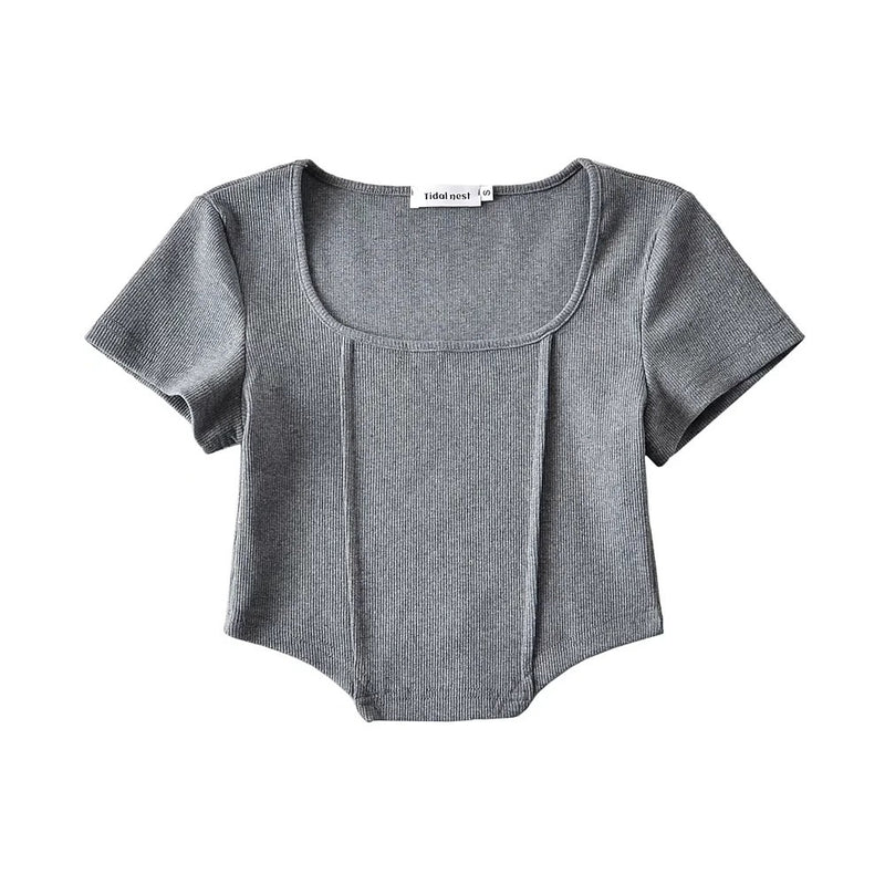 Women T-Shirt Slim-Fit Short-Sleeved T-shirt Women's Summer Top