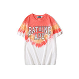 Bathing Ape T Shirt Tapering Tie-Dye T-shirt Short Sleeve Unisex Wear