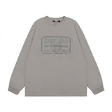 Men Long Sleeve Shirt Mechanical Style Casual Long Sleeve T-shirt Men's and Women's Retro Bottoming Top