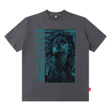 Men T Shirt High Street Fashion Brand Short Sleeve Men's Loose T-shirt Men