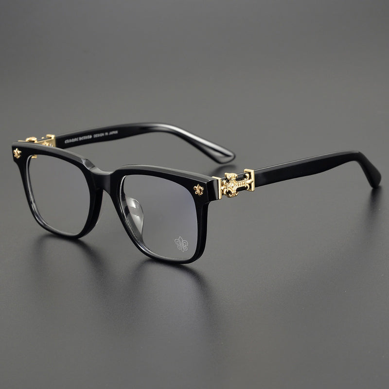 CHH Chrome Hearts Glasses Frame Square Myopia Glasses Frame Optical Anti-Blue Glasses