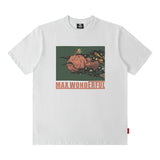 Men's T Shirt Printed Short-Sleeved T-shirt Men's and Women's Retro Distressed