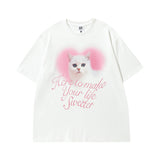 Men's T-shirt Spring and Summer Men's Cartoon Printed Casual Short-Sleeved T-shirt Men's and Women's
