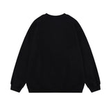 Men Hoodie Printed Letter Pullover Sweatshirt Loose Crew Neck Long Sleeve Sweatshirt