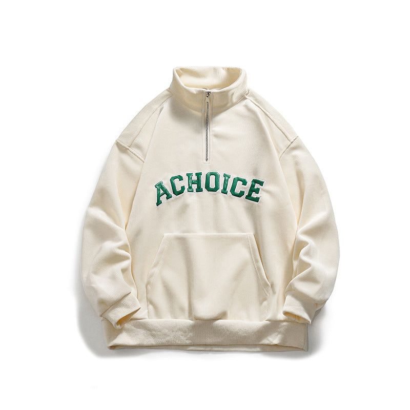 Unisex Hoodie Spring Retro College Style Letters Men