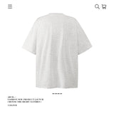 American vintage street T-shirt cotton lamb print men's and women's summer loose half-sleeves