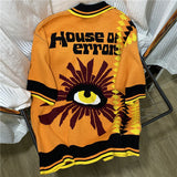 House Of Errors T-Shirt Eye of Truth Jersey Style Half Sleeve T-Shirt Polo Neck Knitted Sweater