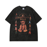 Men T Shirt Vintage Print Short Sleeves T-shirt Men and Women Street Hip Hop
