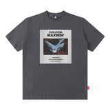 Men T Shirt Street Car Printed Short-Sleeved T-shirt Men's Summer Couple