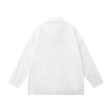 Men Long Sleeve T Shirt Men's Spring and Autumn Loose Chain Decoration Shirt