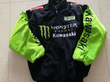 F1 Racing Suit Racing Suit Preppy Style Retro Style Autumn and Winter Wear Coat Cotton-Padded Casual Coat Embroidery