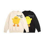Unisex Sweatshirt Neutral Women's Clothing Yellow Duck Sweater