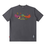 Men T Shirt Couple Short Sleeve Hip Hop Spring and Summer Loose