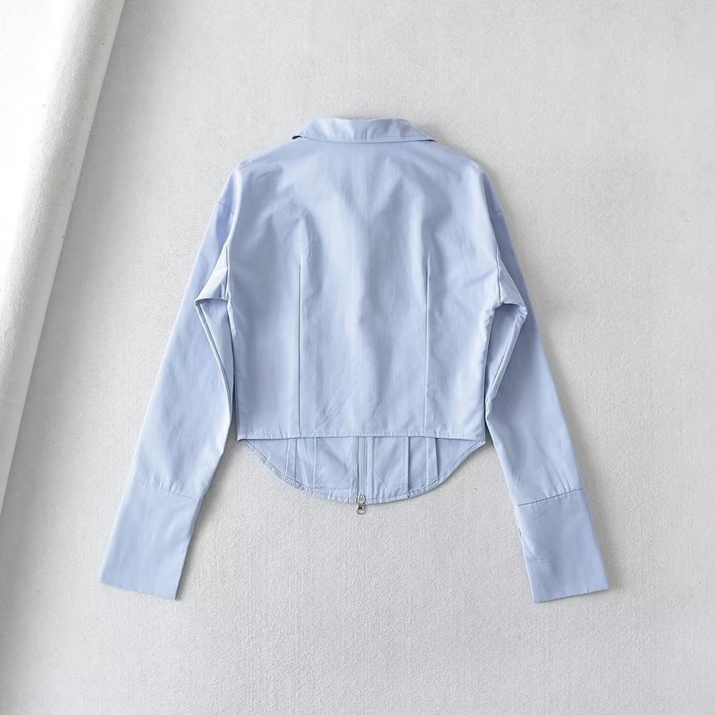 Women T-Shirt Shirt Women Spring Polo Collar Short Top Shirt