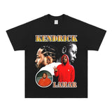Kendrick Lamar T Shirts Cotton Hip Hop Rap Loose Short Sleeves