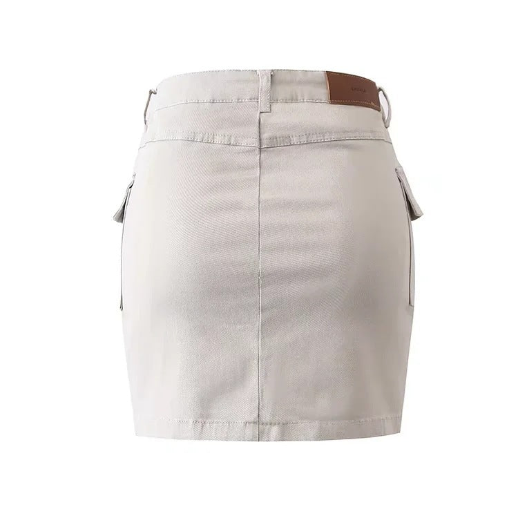 Women's Skirt Workwear Skirt Women's Summer Waist Bag Hip Skirt