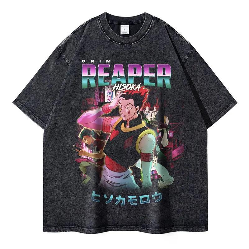 Anime Hunter x Hunter T-shirts Vintage Washed Phantom