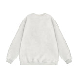 Men Hoodie Loose Sweater Men's Hip Hop Animal Dog Printed round Neck Long Sleeve Pullover