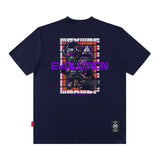Men T Shirt Printed Short-Sleeved T-shirt Men and Women Street Retro Loose