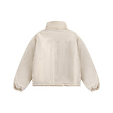 Unisex Jacket Winter Minimalist Large Pocket Bread Coat for Women
