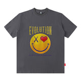 Men T Shirt T-shirt Street Vintage Portrait Short Sleeve Men and Women