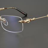 CHH Chrome Hearts Glasses Frameless Glasses Frame Vintage Ultra Light Myopia Glasses Frame