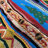 Kapital Sweater Vintage Hida Hehong Style Japanese Jacquard Heavy Industry Cardigan V-neck Sweater Coat