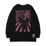 Men Long Sleeve Shirt Letter Printed Long Sleeve T-shirt Men's Loose Casual