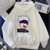 Anime Satoru Gojo Printed Long Sleeve Pullover Hoodies