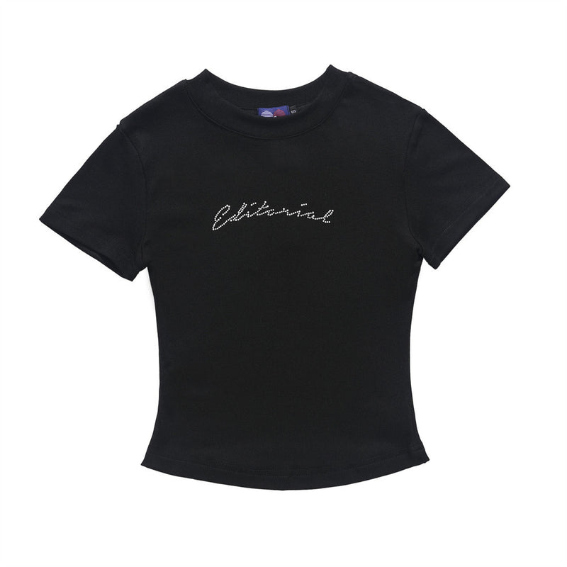 Women T-shirt Short-Sleeved T-shirt Girls' round Neck Summer Casual