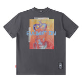 Men T Shirt Loose High Street Short-Sleeved T-shirt Men's Fashion Printing