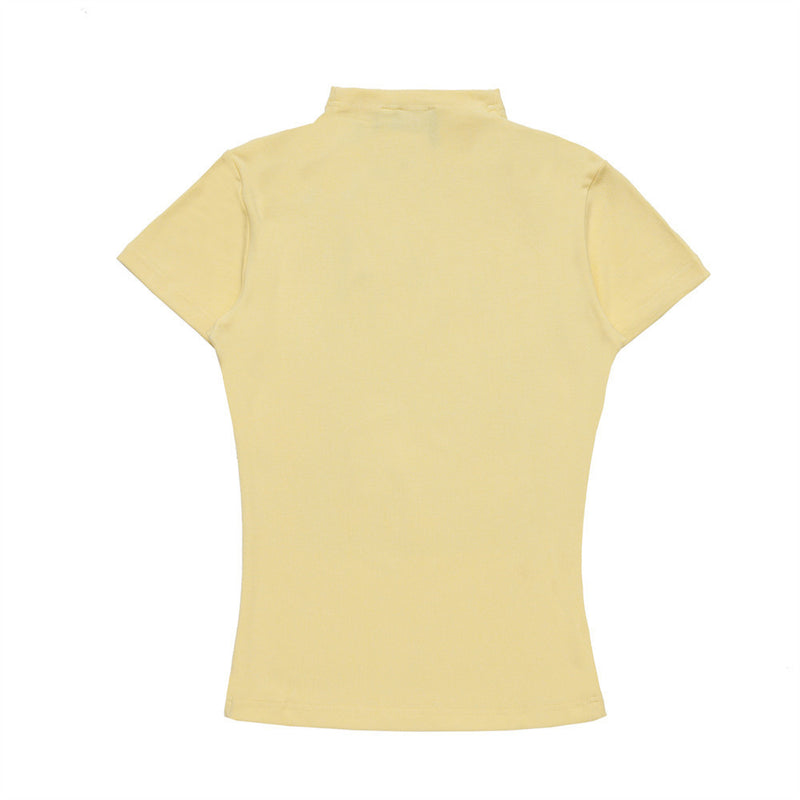 Women T-shirt Printed Short-Sleeved T-shirt Casual Slim-Fit Figure Flattering Top