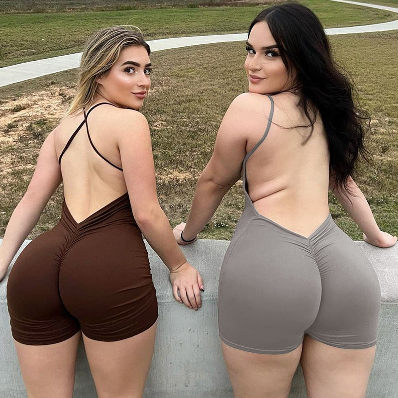 Women Jumpsuit Spring and Summer Fashion Sexy Slim Strap Jumpsuit